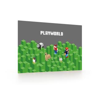 Namizna podloga 60x40 cm OXYBAG PLAYWORLD MINECRAFT 5-87424