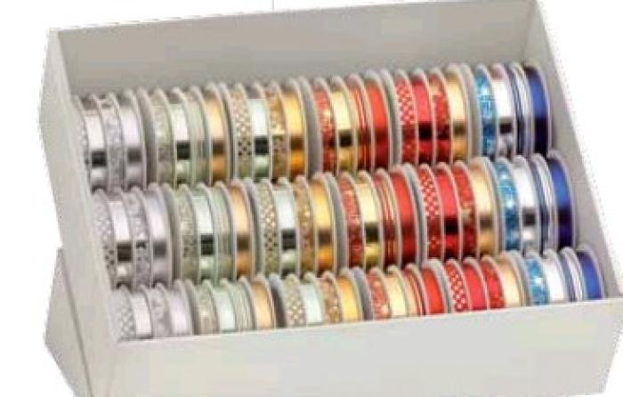Darilni trak novoletni božični na kolutu 10mm x 4m BRIZZOLARI 9673