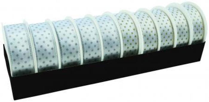 Darilni trak novoletni božični na kolutu 25mm x 3m 616315C