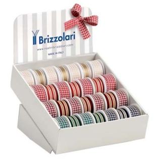 Darilni trak na kolutu novoletni 3cm x 3m BRIZZOLARI 9640-17