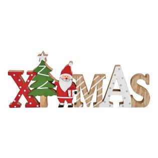 Okras dekoracija novoletna božična napis lesen 30x12x2 cm XMAS 10030961