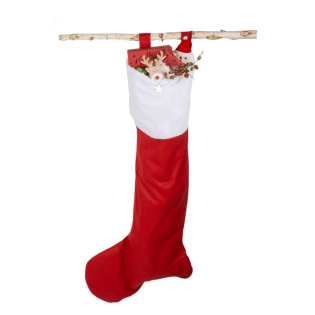Pli&scaron; nogavička za darila božična novoletna okrasna velika 1,54 m rdeča JUMBO CHRISTMAS STOCKING  99/6149