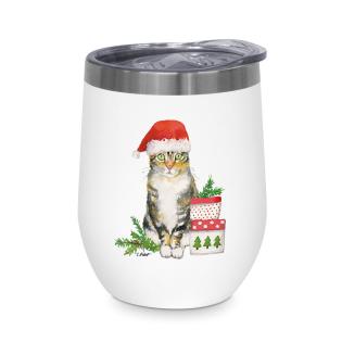 Skodelica to go termo novoletna božična 0,35L PPD CHRISTMAS KITTY MUCA 604563