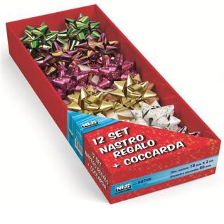 Trak darilni novoletni na kolutu 18mm x 2m in ma&scaron;na 8 cm NIJI 60706