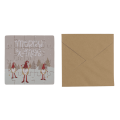 Vo&scaron;čilnica božična novoletna sestavljanka puzli s kuverto PUZZLE CARD CHRISTMAS X-MAX 99/6152