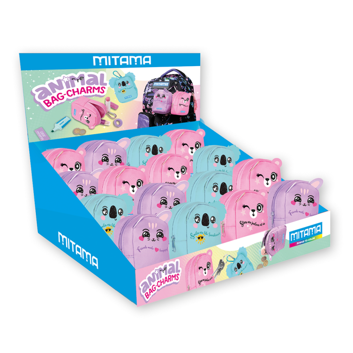 Obesek drobižnica mini nahrbtnik s karabinom MITAMA ANIMAL BAG CHARMS 65656