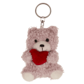 Obesek za ključe pli&scaron; medvedek s srčkom 8 cm PLUSH BEAR WITH HEART 61/6971