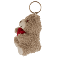 Obesek za ključe pli&scaron; medvedek s srčkom 8 cm PLUSH BEAR WITH HEART 61/6971
