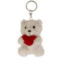 Obesek za ključe pli&scaron; medvedek s srčkom 8 cm PLUSH BEAR WITH HEART 61/6971