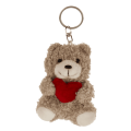 Obesek za ključe pli&scaron; medvedek s srčkom 8 cm PLUSH BEAR WITH HEART 61/6971