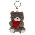 Obesek za ključe pli&scaron; medvedek s srčkom 8 cm PLUSH BEAR WITH HEART 61/6971