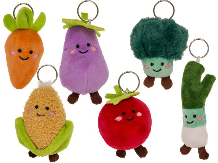 Obesek za ključe pli&scaron; zelenjava 12 cm PLUSH VEGGIES KEYCHAIN 62/6169
