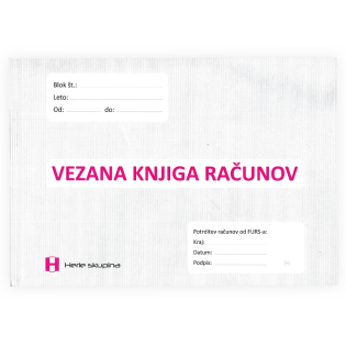 OBR.5,25 FURS Vezana knjiga računov A5 samokopirna HERLE SKUPINA