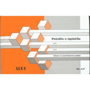 OBR.5,27 POTRDILO O IZPLAČILU SAMOKOPIRNI