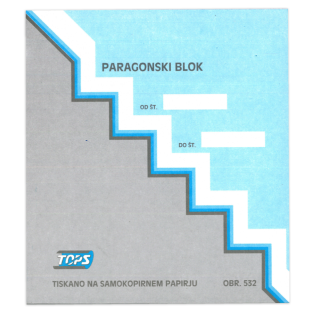 OBR.532 paragonski blok kopirni TOPS