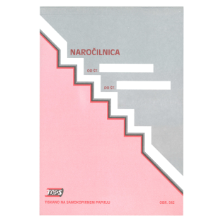 OBR.542 naročilnica kopirna TOPS