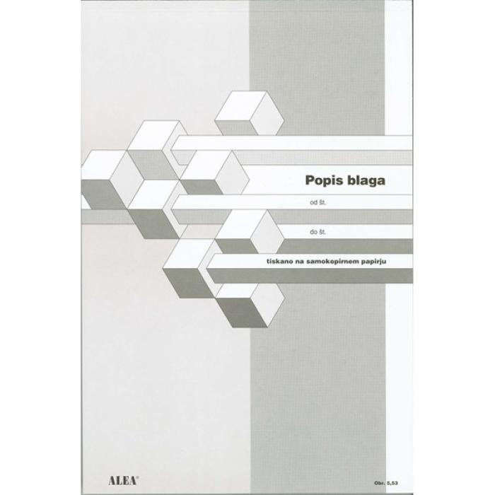 OBR.5,53 POPIS BLAGA