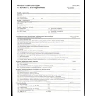 OBR.7,110 REK 1 OBRAČUN DAVČNIH ODTEGLJAJEV OD DOHODKOV IZ DELOVNEGA RAZMERJA 