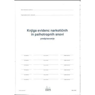 OBR.8,102 Knjiga evidenc narkotičnih in psihotropnih snovi - predpisovanje set 25/1