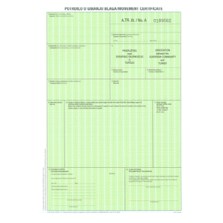 OBR.A.TR. Potrdilo o gibanju blaga poreklu / Movement certificate