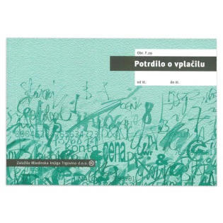 OBR.F.29 Potrdilo o vplačilu samokopirno A6