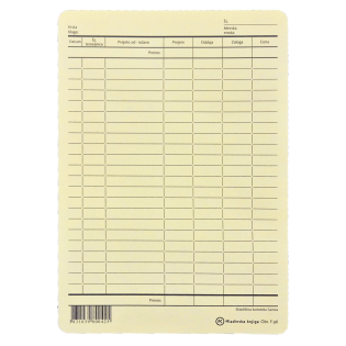 OBR.F.96 Skladiščna kartoteka A5 rumena 5,96