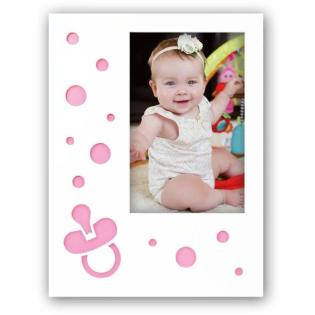 Okvir za sliko 10x15cm punčka NICOLA ROZA BABY SHOWER WP 0146P