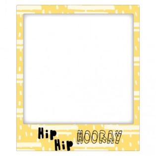 OKVIR ZA SLIKO MAGNETNI 9X8,5cm HIP HIP HOORAY BIRTHDAY 10 537