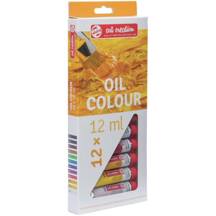 Oljne barve 12 ml TALENS ART CREATION set 12/1 699112