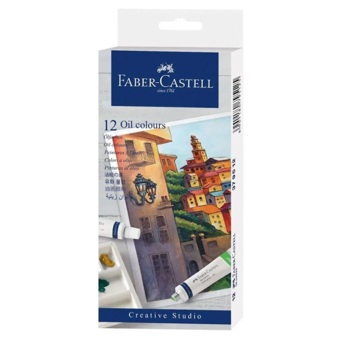 Oljne barve 9 ml FABER CASTELL CREATIVE STUDIO OIL COLOURS set 12/1 272286