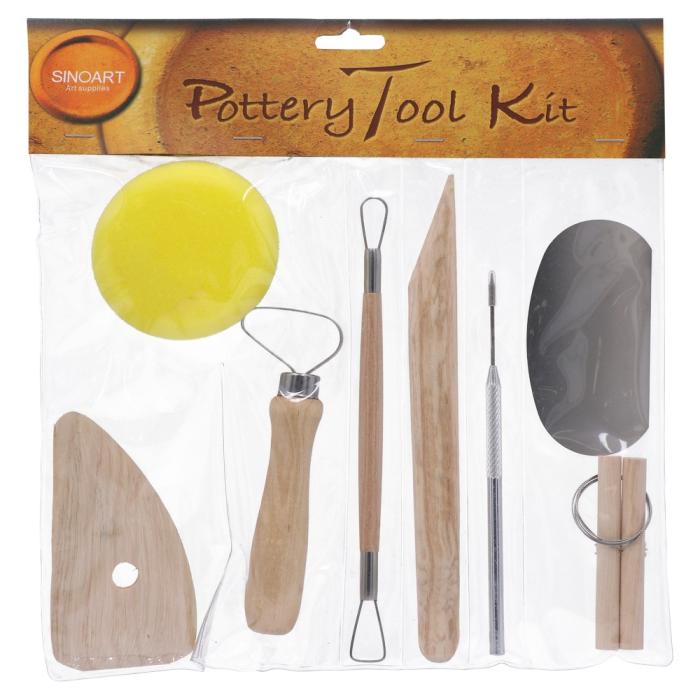 Orodje za oblikovanje modelirke lončarstvo SINO ART POTTERY TOOL KIT SUPPLIES POP TOOLS set 8/1 617068