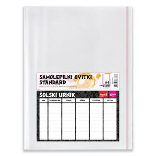 Ovitki za zvezke samolepilni A4 PP KAOS STANDARD set 10/1