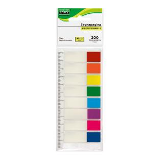 Označevalci strani barvni PVC z ravnilom LEBEZ set 8/1 21467