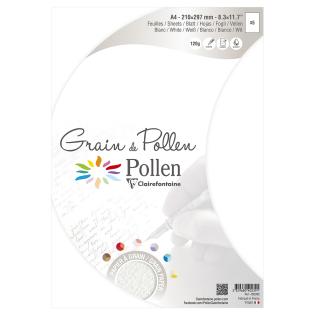 Papir s teksturo A4 5 listov 120 g GRAIN DE POLLEN CLAIREFONTAINE