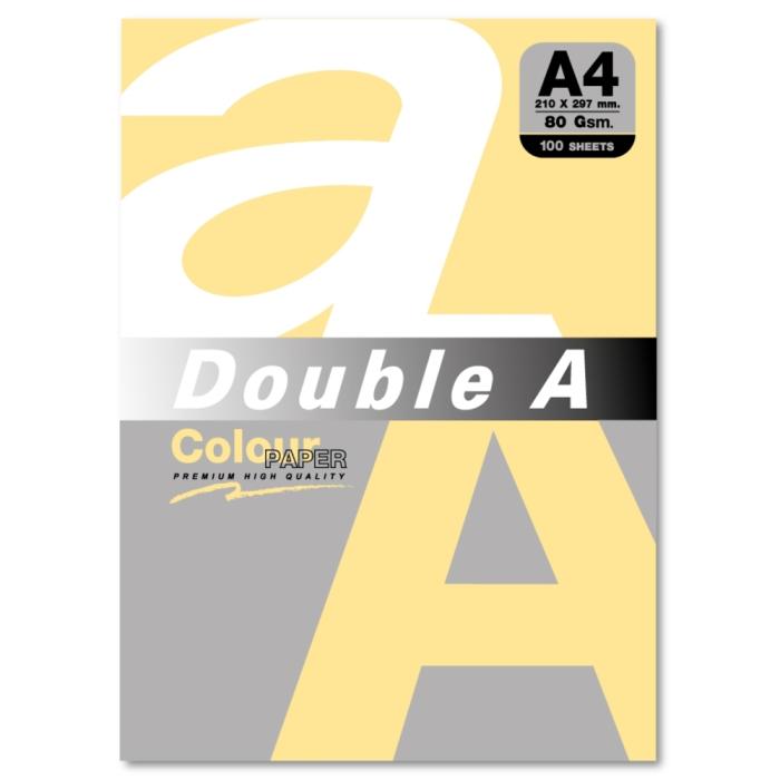 Barvni papir A4 100 listov 80 g DOUBLE A