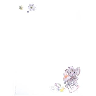 Papir vo&scaron;čilnica A4 motiv novorojenček roza zajček ARTOZ DESIGN BABY SHOWER 544796-19 nn