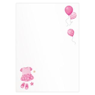Papir vo&scaron;čilnica A4 120 g ARTOZ DESIGN BABY SHOWER ROZA PUNČKA 