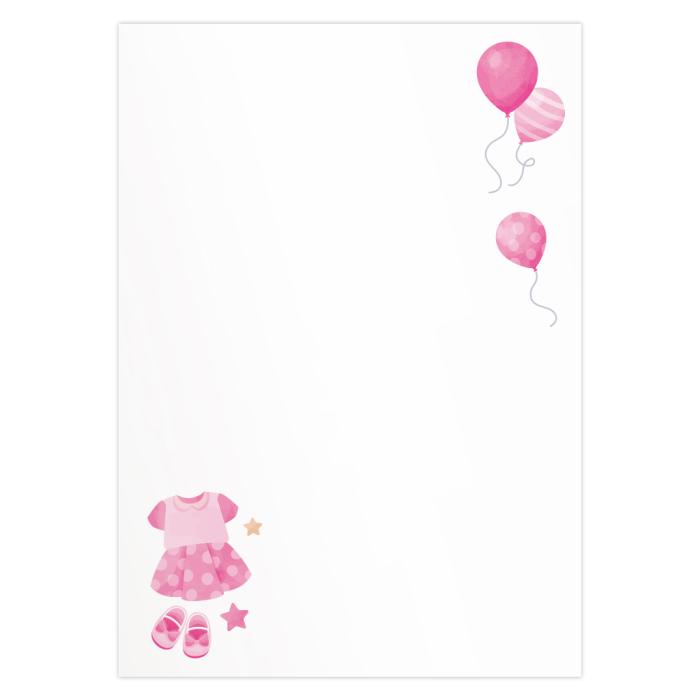 Papir vo&scaron;čilnica A4 120 g ARTOZ DESIGN BABY SHOWER ROZA PUNČKA 