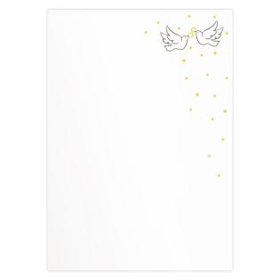 Papir vo&scaron;čilnica A4 120 g ARTOZ DESIGN LOVE POROČNA GOLOBA POROKA