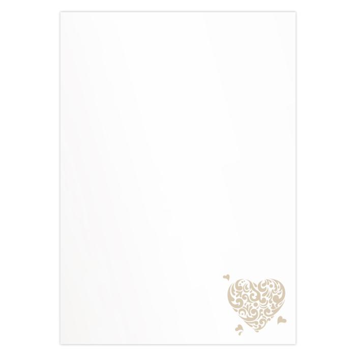 Papir vo&scaron;čilnica A4 120 g ARTOZ DESIGN ZLATO SRCE 