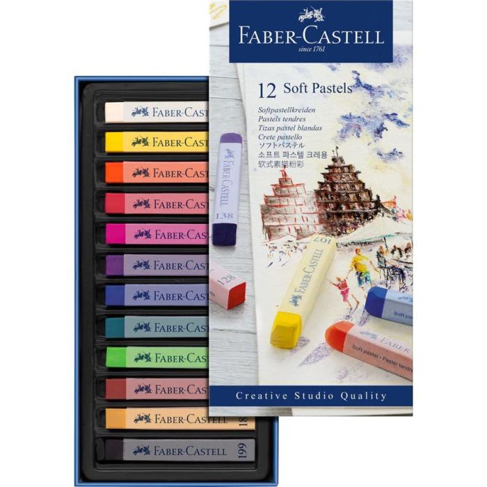 Pasteli mehki slikarski FABER CASTELL SOFT PASTELS set 12/1 270527