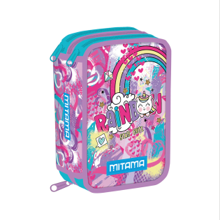 Peresnica trojna polna trda MITAMA RAINBOW UNICORN SAMOROG MAVRICA PASTEL 64978