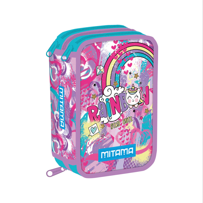 Peresnica trojna polna trda MITAMA RAINBOW UNICORN SAMOROG MAVRICA PASTEL 64978