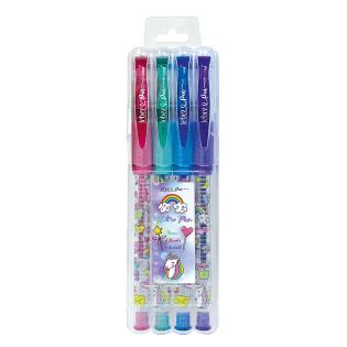 Roler z gel črnilom z ble&scaron;čicami di&scaron;eč LEBEZ GLITTER set 4/1 61955