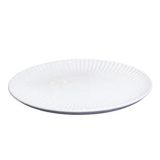 Pladenj krožnik okrasni lesen bel 40 cm GOLDBACH 639982