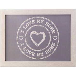 Pladenj za na kavč oblazinjen 43x32,5 cm LOVE HOME 144193