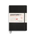 Planer mesečni 16 mesecev 2025 mehke platnice B5 17,6x25 cm črn 370706 LEUCHTTURM