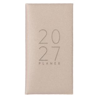 Planer 2027 tedenski horizontalna postavitev 8x16 cm SPARKLE GLITTER BLE&Scaron;ČICE