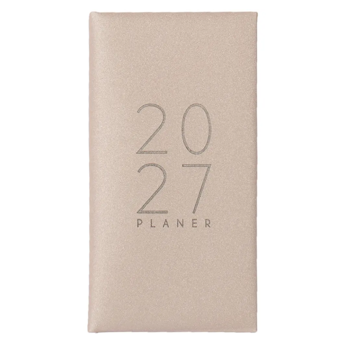 Planer 2027 tedenski horizontalna postavitev 8x16 cm SPARKLE GLITTER BLE&Scaron;ČICE