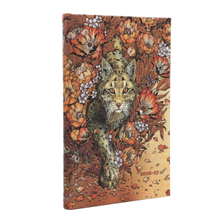 Planer 18 mesečni 2026/2027 trde platnice vertikalna postavitev 13,5x21 cm PAPERBLANKS LYNX RISING RIS DE1882-8
